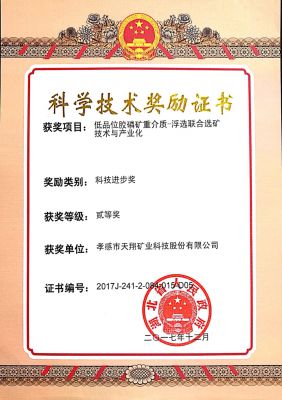 科學(xué)技術(shù)獎(jiǎng)勵(lì)證書